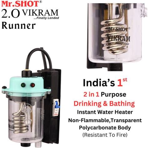 mr shot water heater|Mr.SHOT 1 L Instant Water Geyser (RUNNER .